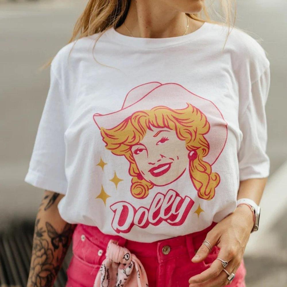 Dolly T-Shirt Dolly Parton Retro T-Shirt Unisex Design T-Shirt For Music Fan